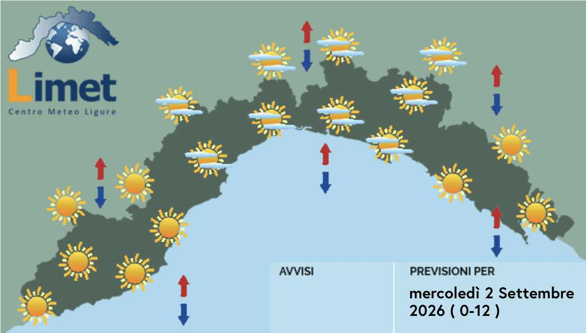 Meteo, alta pressione protagonista per tutta la settimana: cielo sereno su tutta la regione