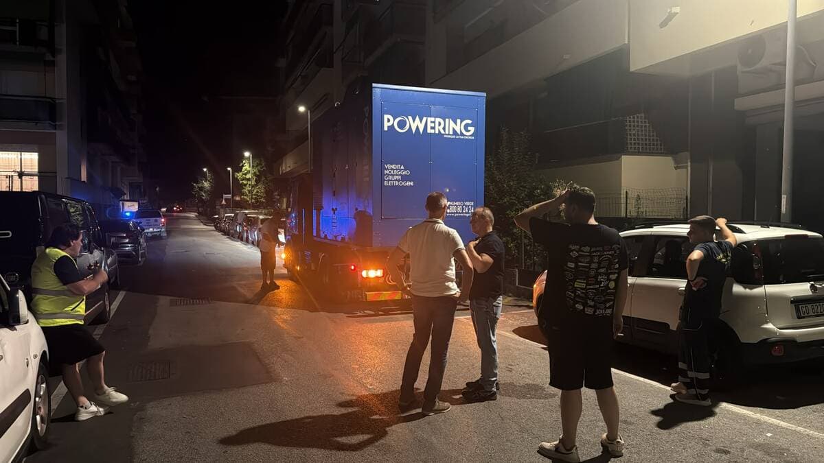 Emergenza elettrica a Rapallo: posizionati gruppi elettrogeni in città per ripristinare la rete