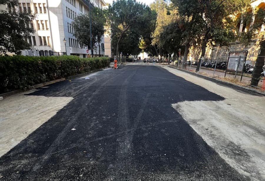 Via Corsica, conclusi i lavori sulla voragine: la riapertura della strada prevista da sabato 11 luglio 