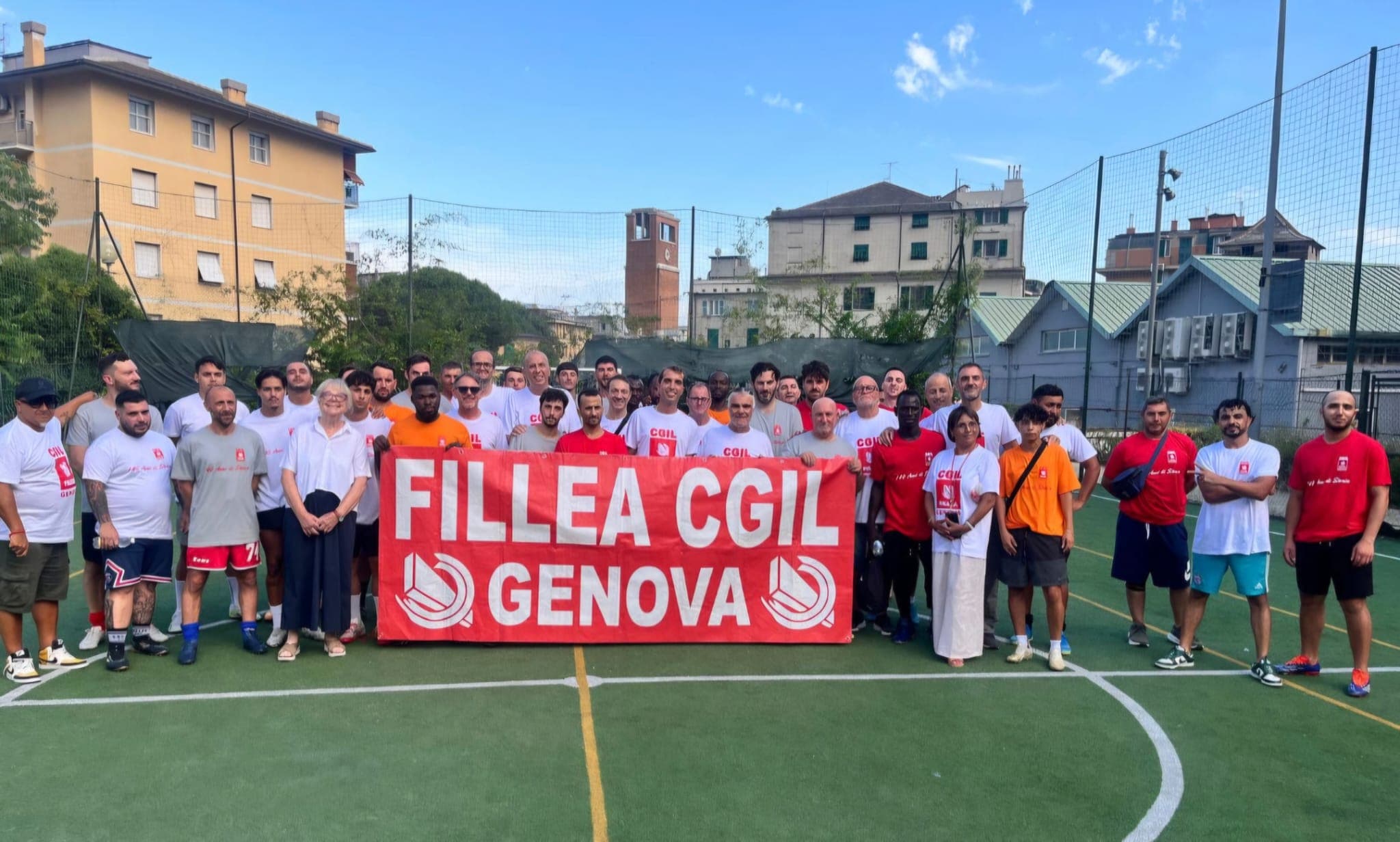 Fillea CGIL festeggia 140 anni con il primo torneo di calcio a Cornigliano