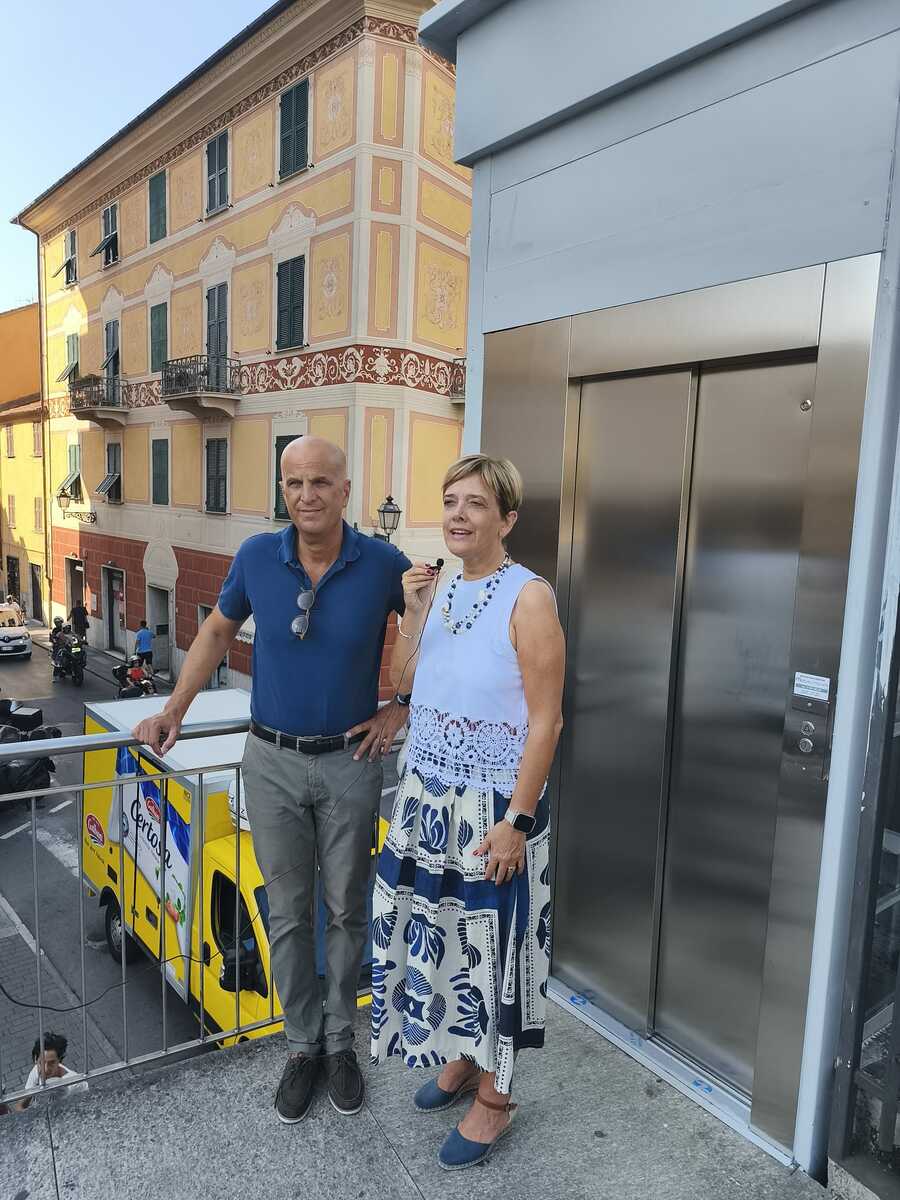 Rapallo, da oggi riparte l'ascensore di via Mameli