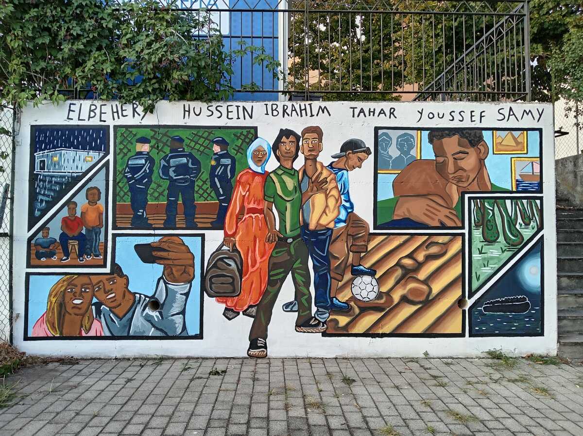 “Il mio racconto sui muri”: al Cep un murale per raccontare il viaggio dei minori stranieri non accompagnati