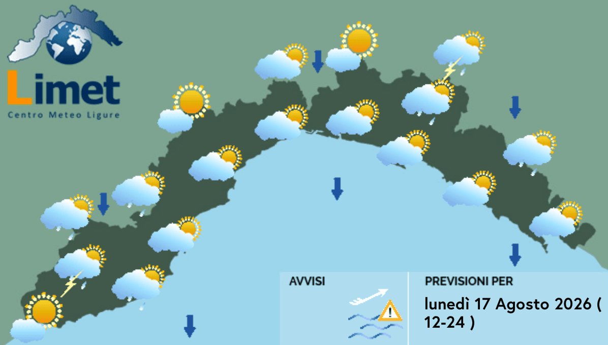 Meteo, rovesci e temporali sparsi: temperature in calo