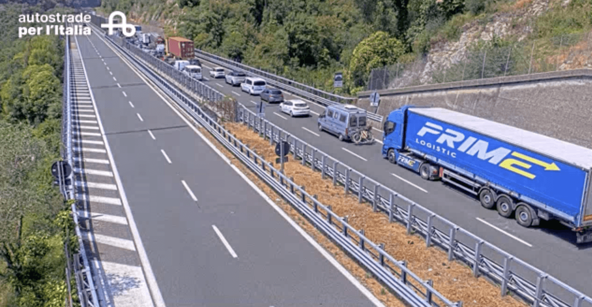Autostrade, sulla A12 sei chilometri di coda tra Rapallo e Genova Nervi