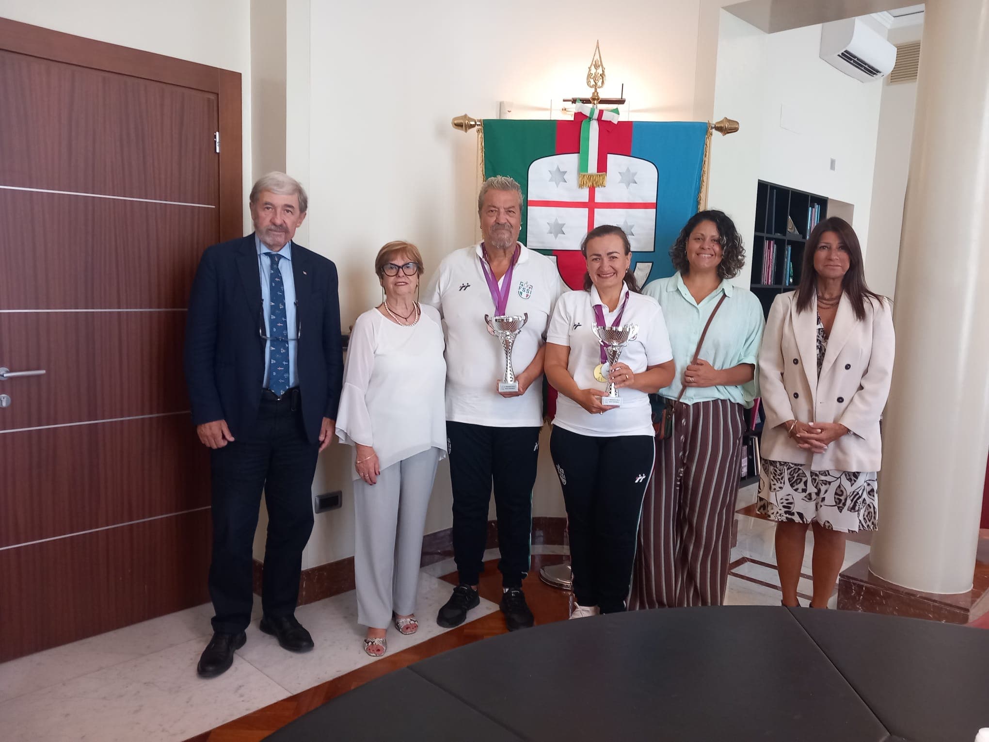 Bowling, quattro medaglie agli Europei per i genovesi Giacubbo e Sharkevych: premiati in Regione