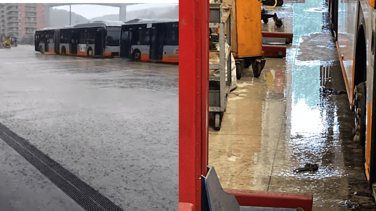 Allagamento alla rimessa AMT di Guglielmetti. Ferrante: “Nessun errore sulle griglie”
