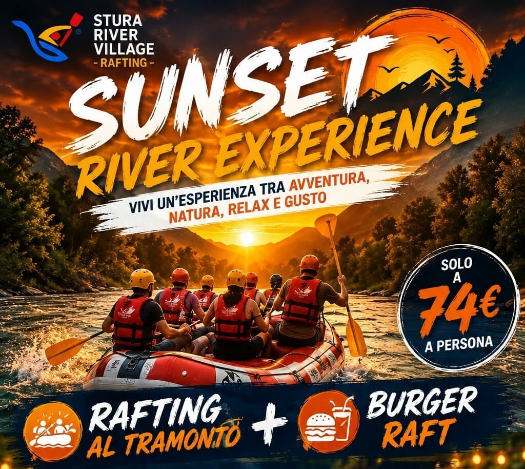 Rafting in Valle Stura: l’avventura sul fiume che trasforma una giornata d’estate in un’esperienza da ricordare