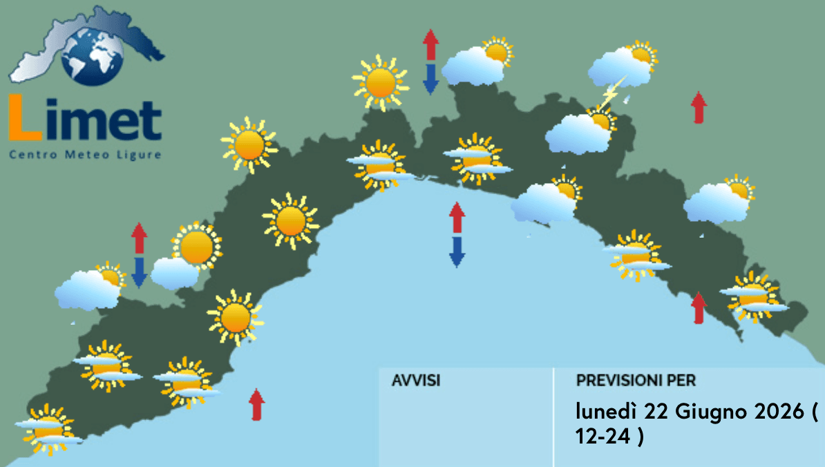 Meteo, al mattino cieli sereni su tutta la Liguria