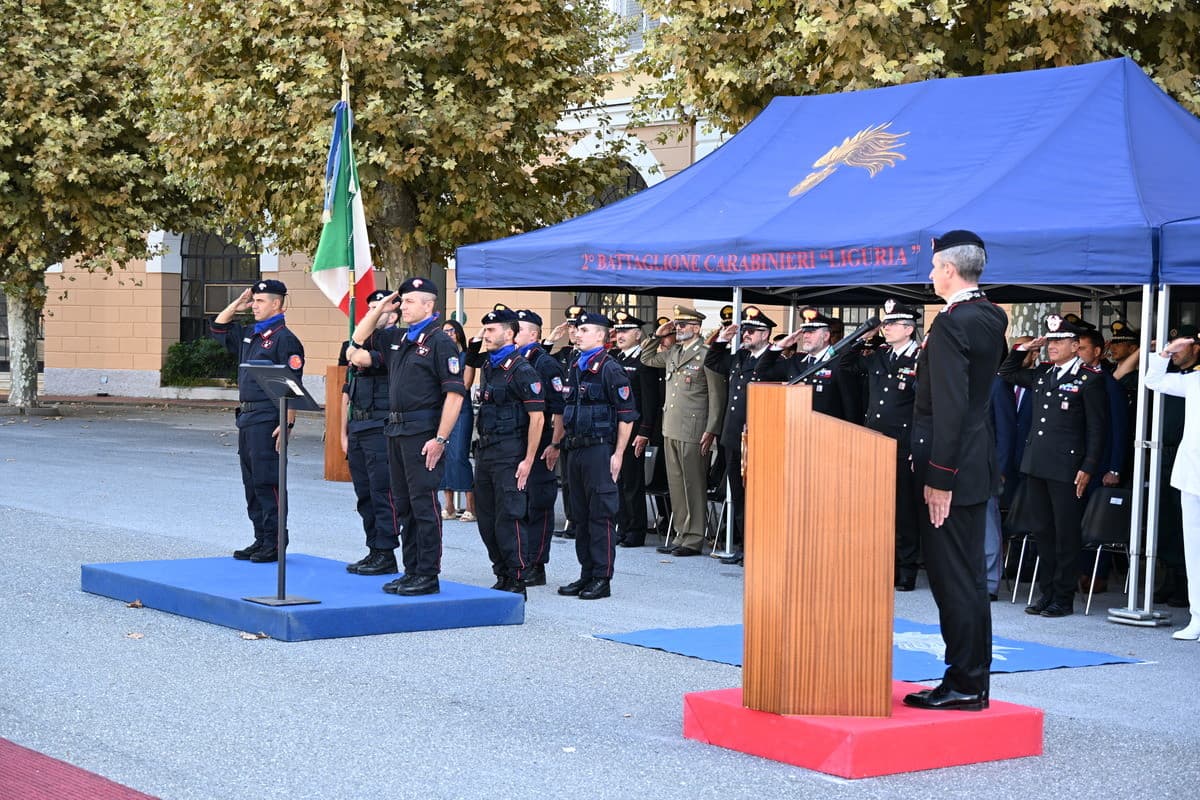 Cambio al vertice del 2° Battaglione Carabinieri "Liguria": il comando passa al Tenente Colonnello Ninni