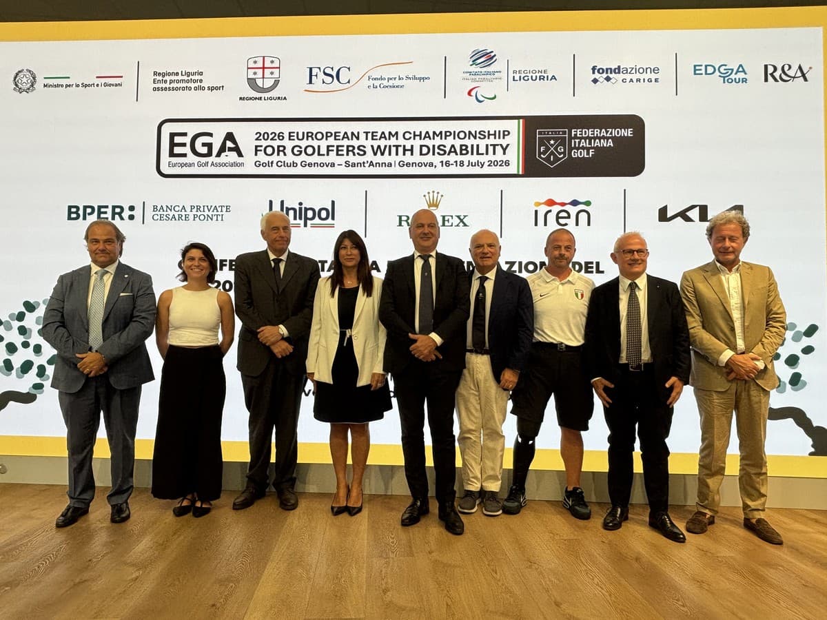 Il golf come manifesto di una società accessibile, dal 16 al 18 luglio l'European Team Championship for Golfers with Disability al Golf Club Genova - Sant'Anna