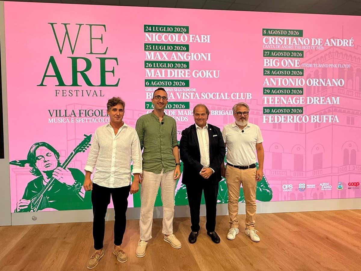 Dal 24 luglio al via We ARE Festival: concerti, spettacoli e comicità a Villa Figoli des Geneys