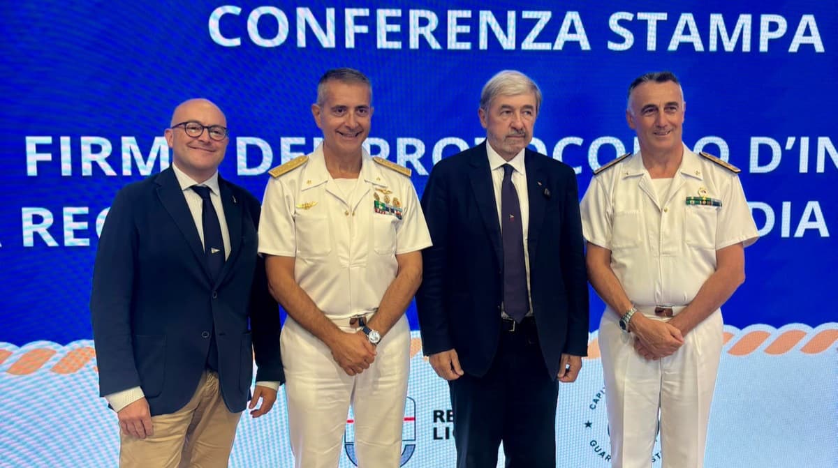 Regione Liguria e Guardia Costiera insieme per la sicurezza in mare: oggi la firma del protocollo d'intesa triennale