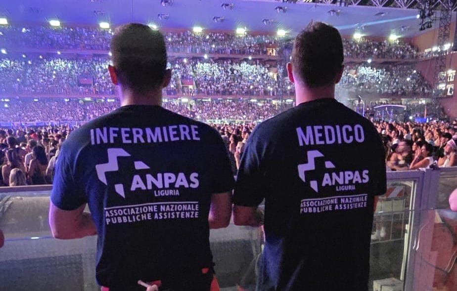 Olly al Ferraris, Anpas Liguria ha gestito oltre 220 interventi sanitari durante i concerti