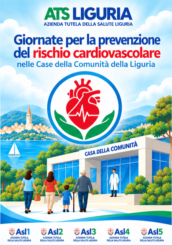 Prevenzione cardiovascolare, visite e controlli gratuiti nelle Case della Comunità: tutti gli appuntamenti in Liguria