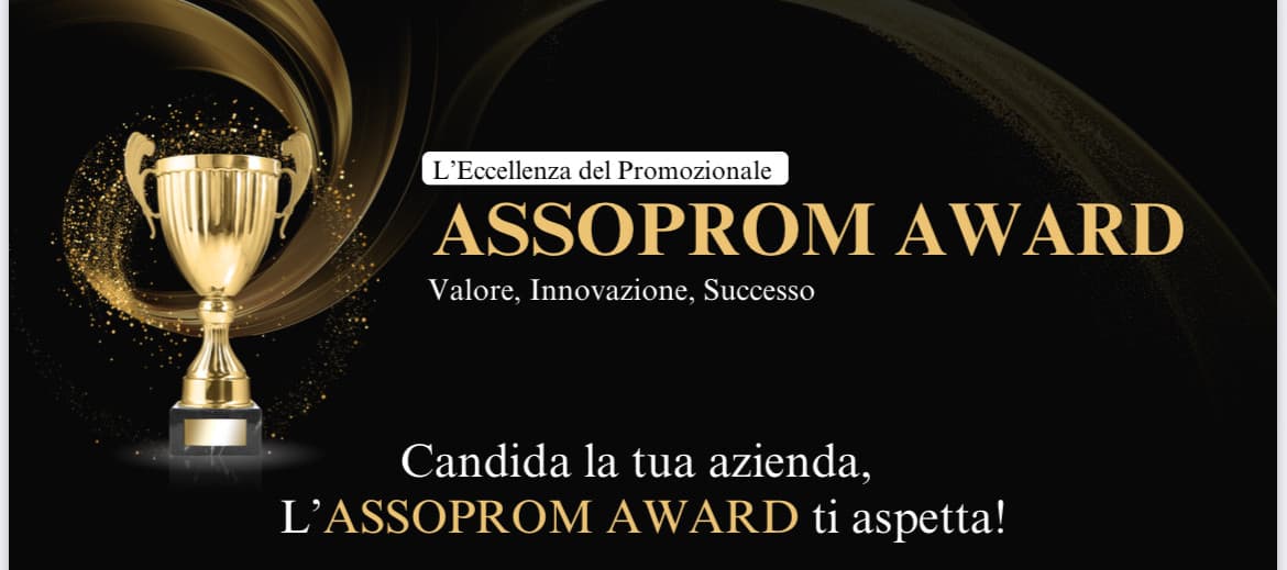 L’ Assoprom Award è alle porte: Milano accende i riflettori sul concorso che valorizza la vitalità del tessuto imprenditoriale del settore promozionale, con riflettori puntati su creatività ed innovazione