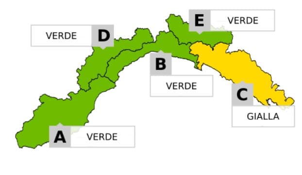 Nuova fase di maltempo: scatta l’allerta gialla per temporali sul Levante 