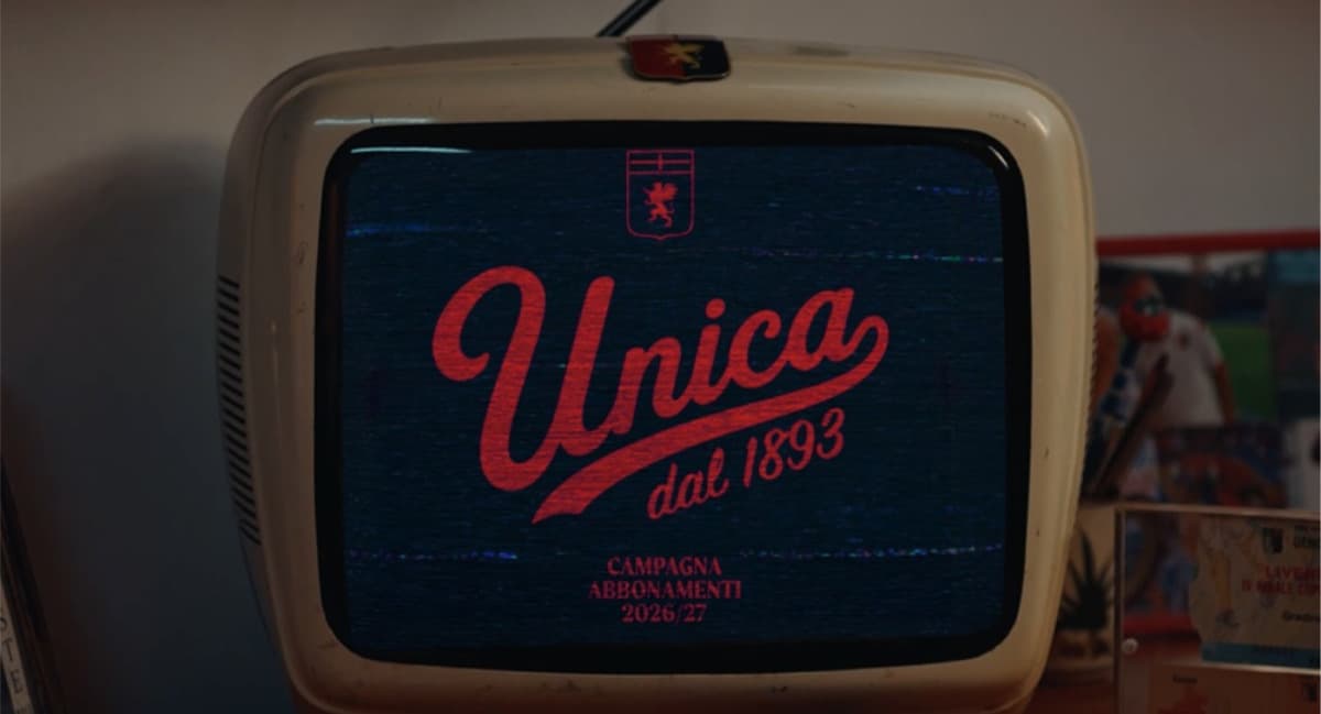 Sayf e don Fiscer per la nuova campagna abbonamenti “Unica”. Il Genoa rinnova il legame con la scena musicale genovese per la stagione ’26/’27 