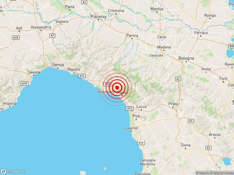 Terremoto al confine tra Liguria e Toscana, magnitudo 3.7: avvertito anche nello Spezzino