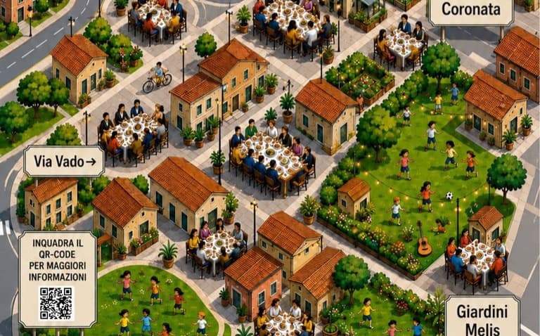 Da via Vado ai giardini Melis e Coronata, il pranzo diventa diffuso: nel Medio Ponente la comunità si costruisce a tavola