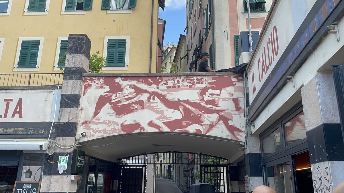 Ai Giardini Luzzati un murales per Gianluca Vialli e Gianluca Signorini