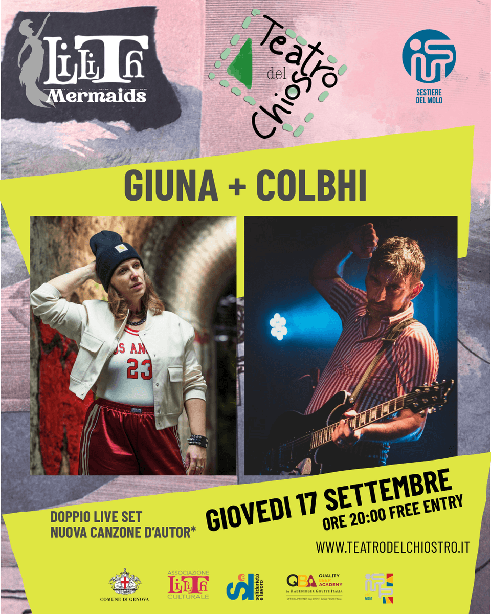 Mermaids, al Teatro del Chiostro il doppio live di Giuna e Colbhi