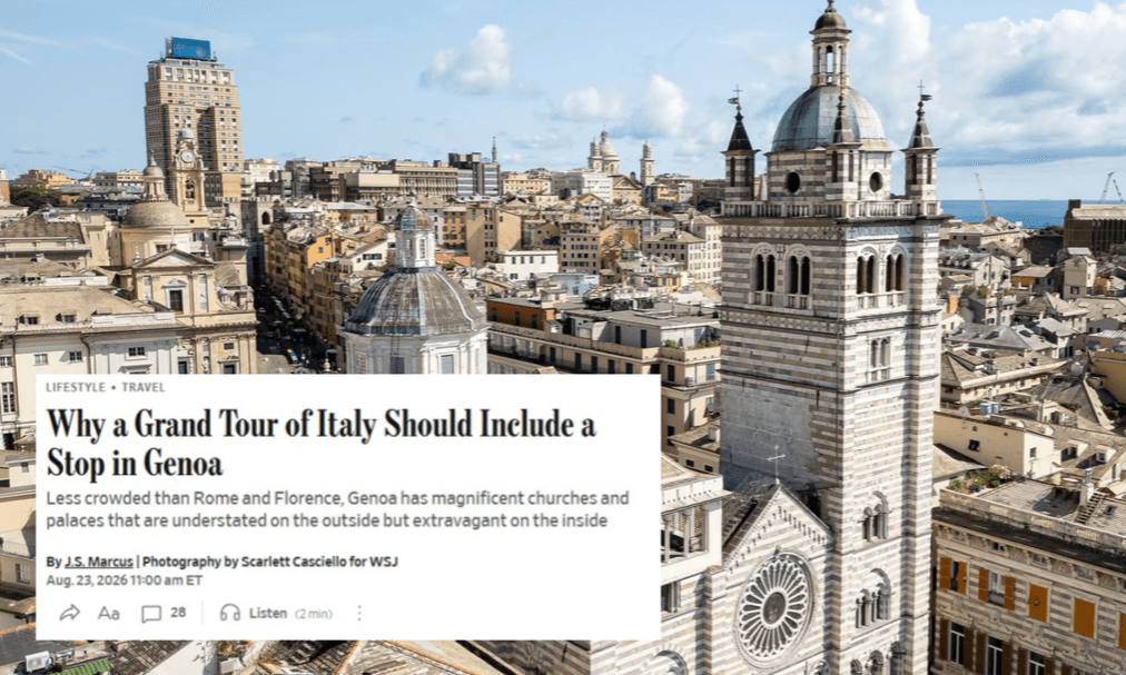Il Wall Street Journal incorona Genova "La più esotica tra le grandi città italiane"