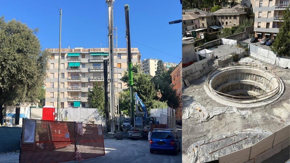 Sestri Ponente, la talpa bloccata sotto la falda stoppa il cantiere di piazza Clavarino: conclusione dei lavori rinviata all’estate 2027