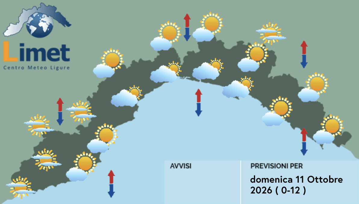 Meteo, domenica di cielo coperto su gran parte della regione