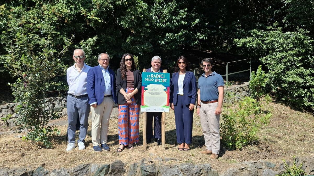 Inaugurata la nuova area verde nell'ambito del progetto “Le radici dello sport”