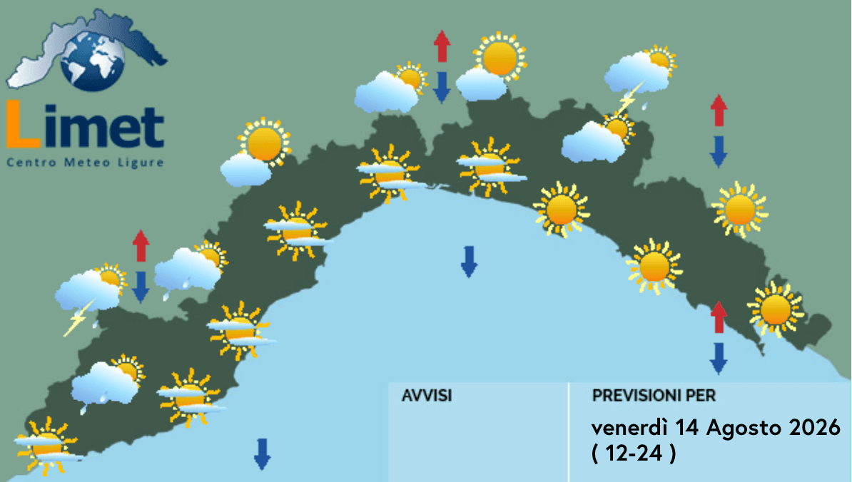 Meteo, al mattino cielo sereno su tutta la Liguria